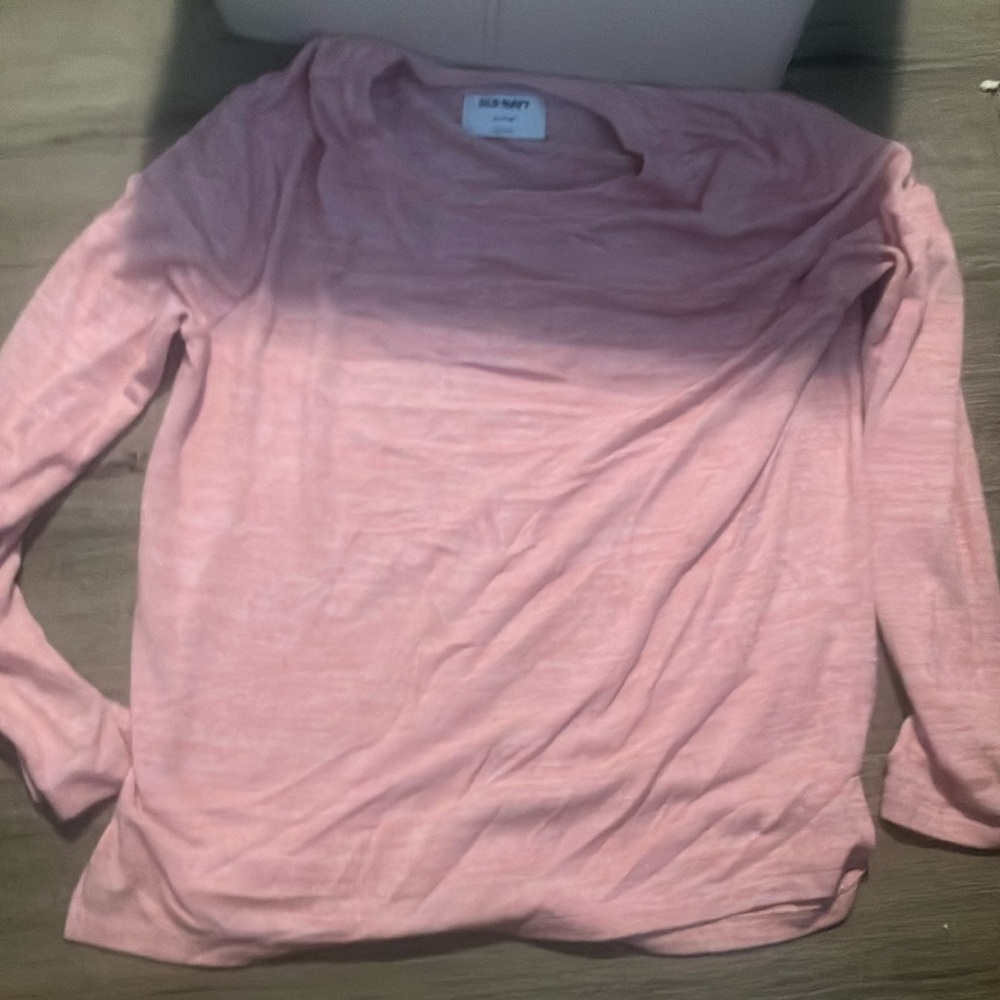 Old Navy Light Pink Long Sleeve Shirt
